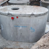 Regenwatertank met aangestort beton