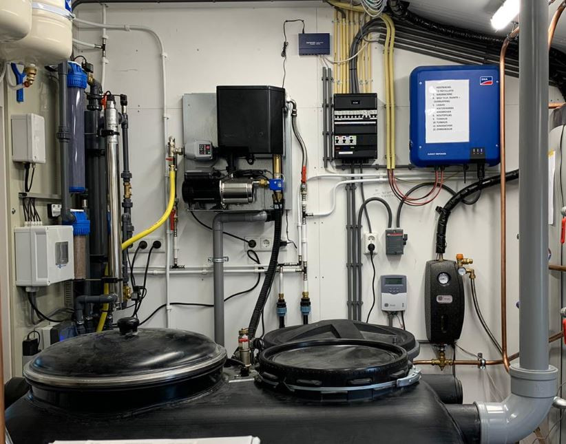 Regenwatersysteem en grijswatersysteem