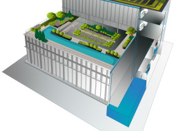Woontoren met waterhub