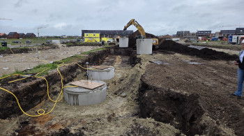 Vijf regenwatersystemen Ter Steege en Actium in Assen