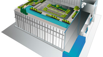 Woontoren met waterhub