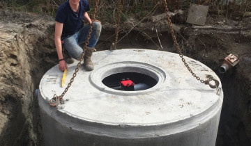 Betonnen regenwatertank 6m3