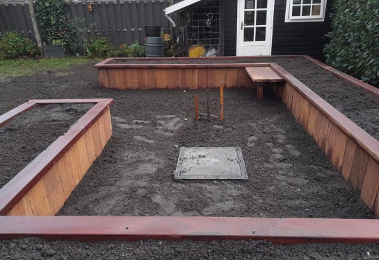 Regenwater centraal in de tuin