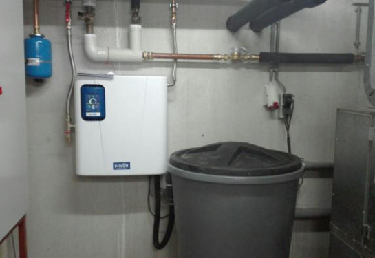 Regenwatersysteem bij een kantoor