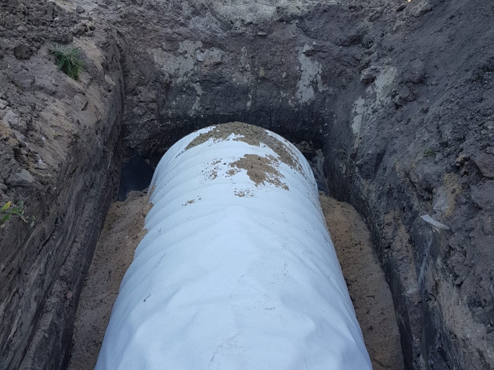 Drainmax infiltratietunnel met vlies