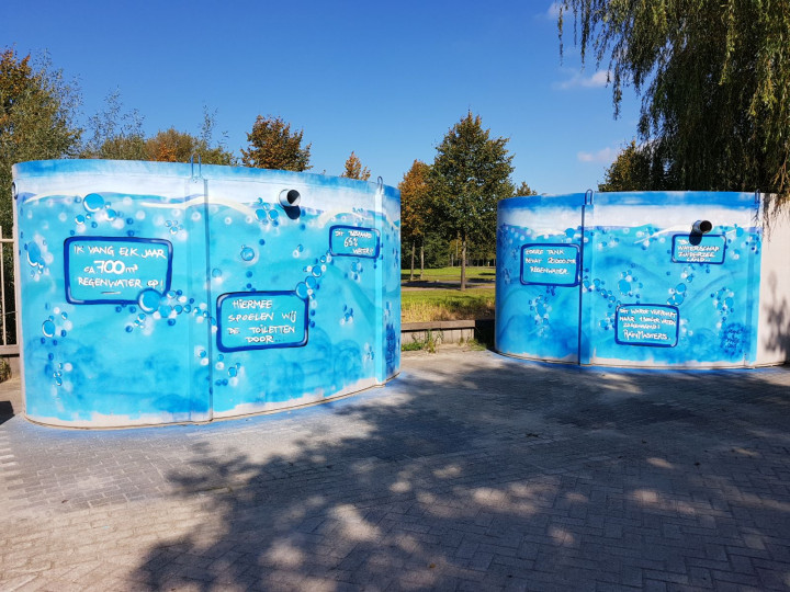 Regenwatertanks Waterschap Zuiderzeeland