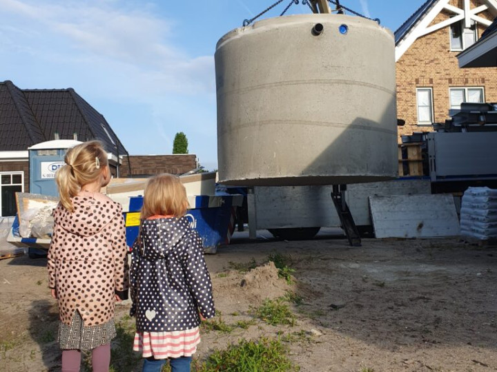 Plaatsing regenwaterput 10000 liter