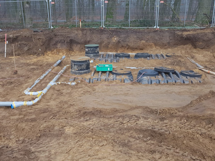 Ingegraven kunststof regenwatertanks 10.000 liter