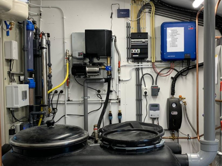 Regenwatersysteem en grijswatersysteem