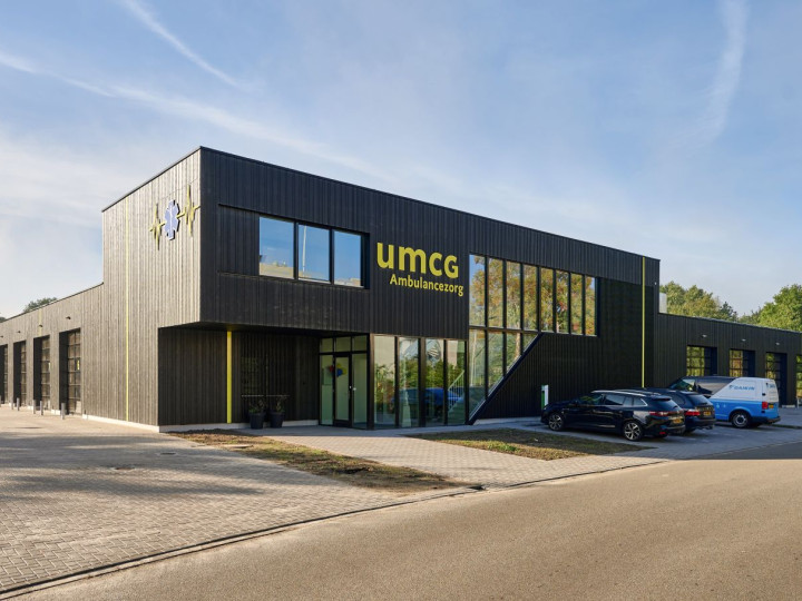 Ambulancepost UMCG Assen gebruikt regenwater voor de wc's