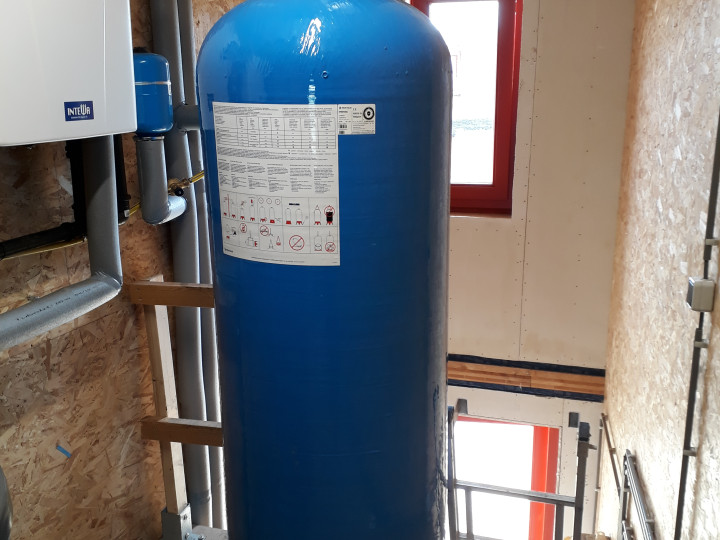 Actief koolfilter voor ontkleuring regenwater